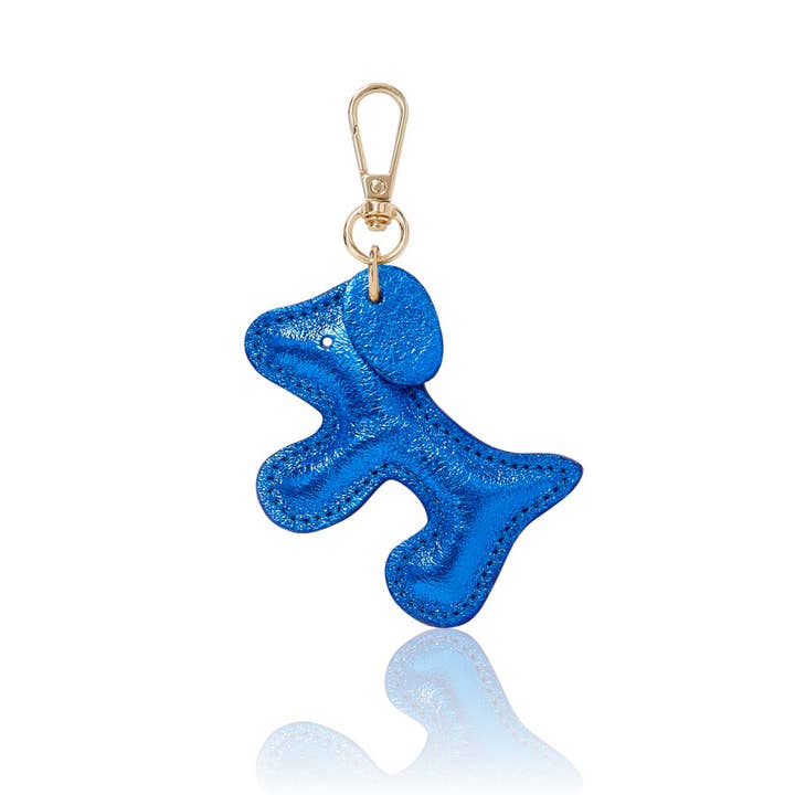 MONTTE DI JINNE - Venta al por mayor Llavero - Mujer - Llavero de bolso con forma de perro de cuero italiano hecho a mano.13