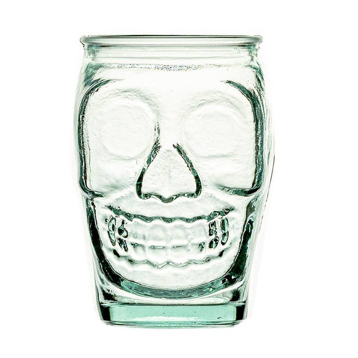 Bicchiere a forma di teschio riciclato 18 oz. per la vendita all'ingrosso da parte di Hospitality Glass