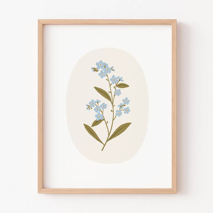 Papier Fleuri Co. - Wholesale Poster - Wood Forget-me-not | Art Print0