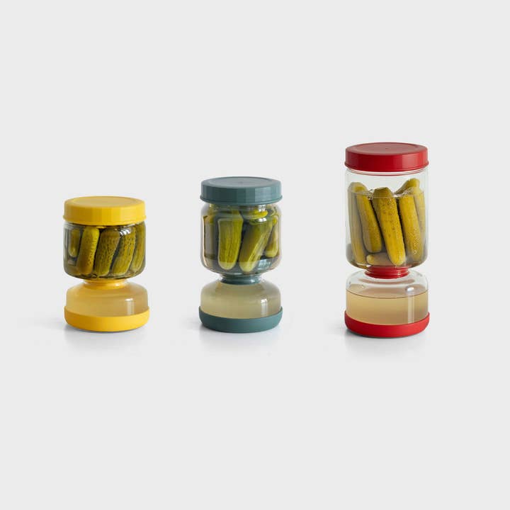 Glass Flip-Over Pickle Jar Set for wholesale by Genicook Product LLC