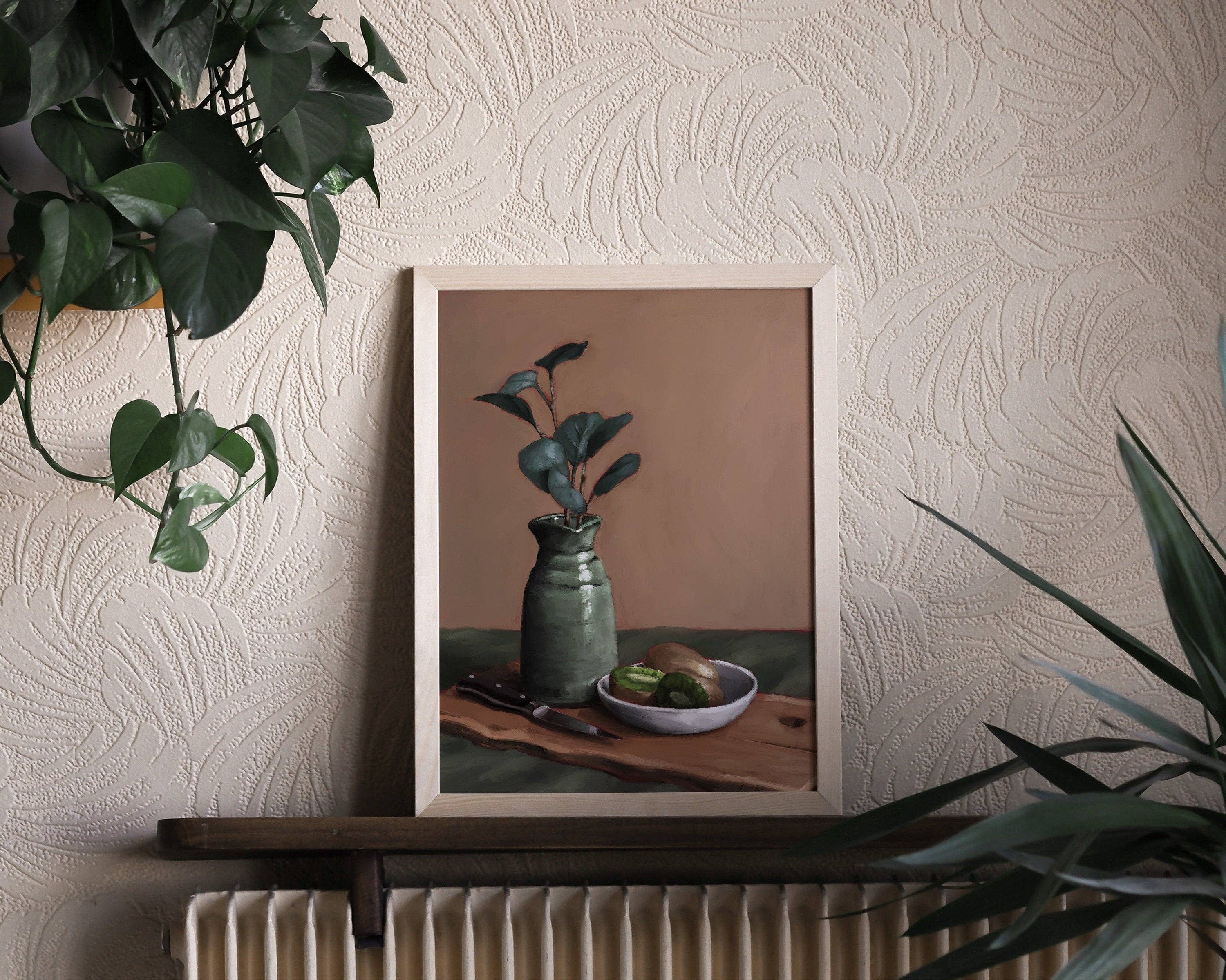 The Ugly Cat Studio - Wholesale Art Print - Eucalyptus and Kiwi Still Life Art Print23