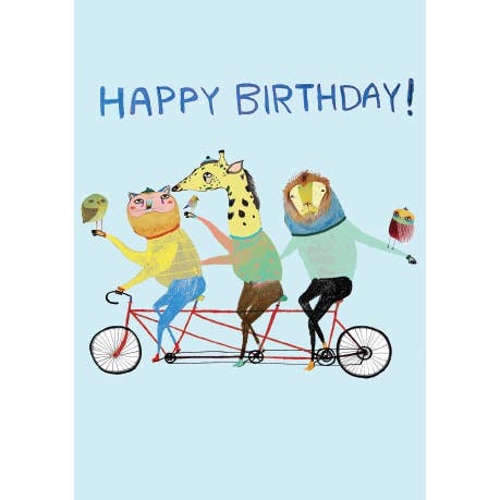 Cartão de bicicleta de aniversário por atacado de Retrospect Greeting Cards