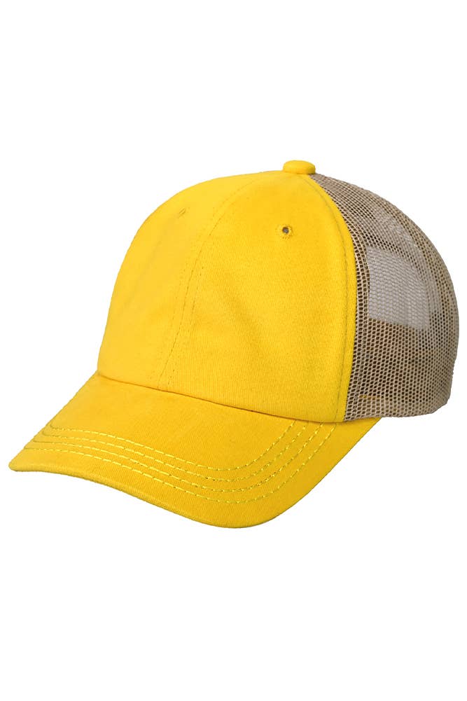 Hana - Vendita all'ingrosso Cappellino da camionista - Donna - Cappellino da baseball C.C in cotone spazzolato con rete sul retro16