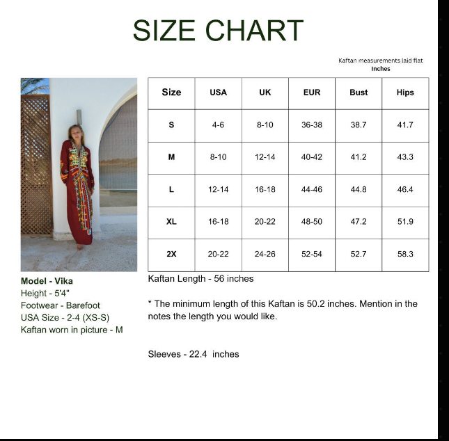 Gipci - Wholesale Kaftan - Women's - Siwa Burgundy Embroidered Cotton Caftan with Pocket4