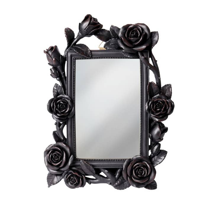 Rose & Vine Spiegel (6x4") Zwart (Fotolijst) voor wholesale door Alchemy England (Euro)
