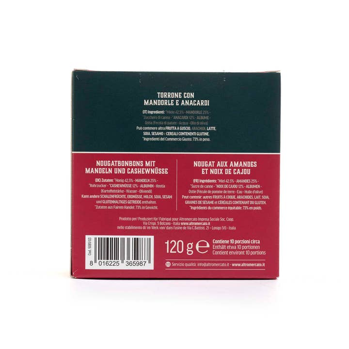 Altromercato - Wholesale Nougat - Almond Nougat - 120 g5