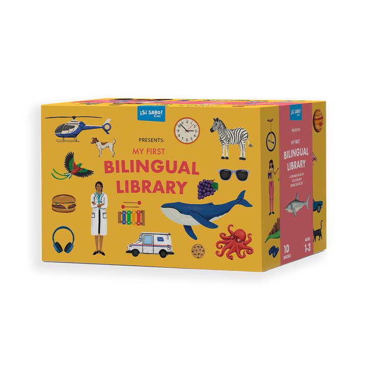 My First Bilingual Library: A Spanish-English Board Book Set for wholesale by Blue Star Fiesta