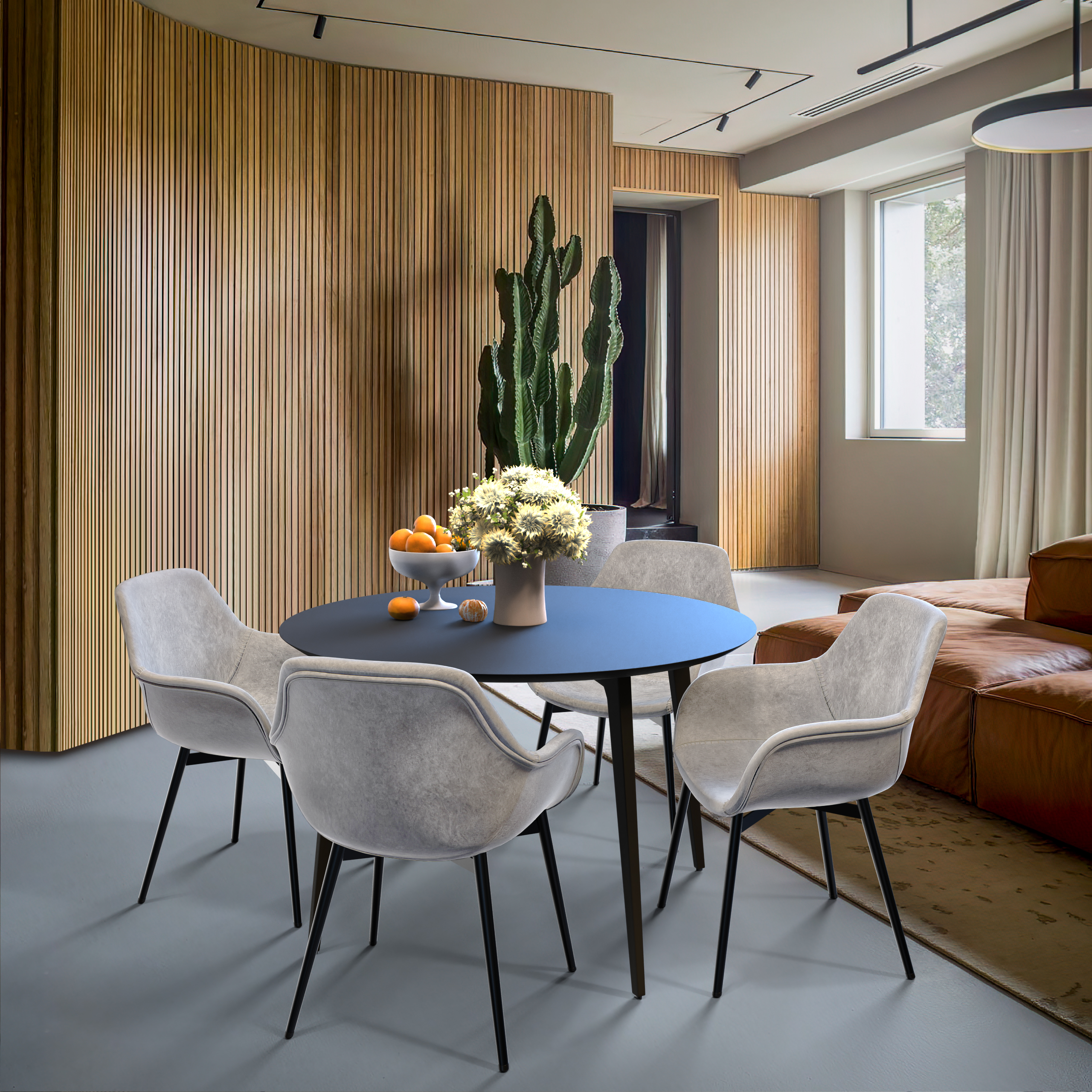 LeisureMod - Wholesale Chair - Markley Modern Ergonomic Leather Upholstered Dining Chair12