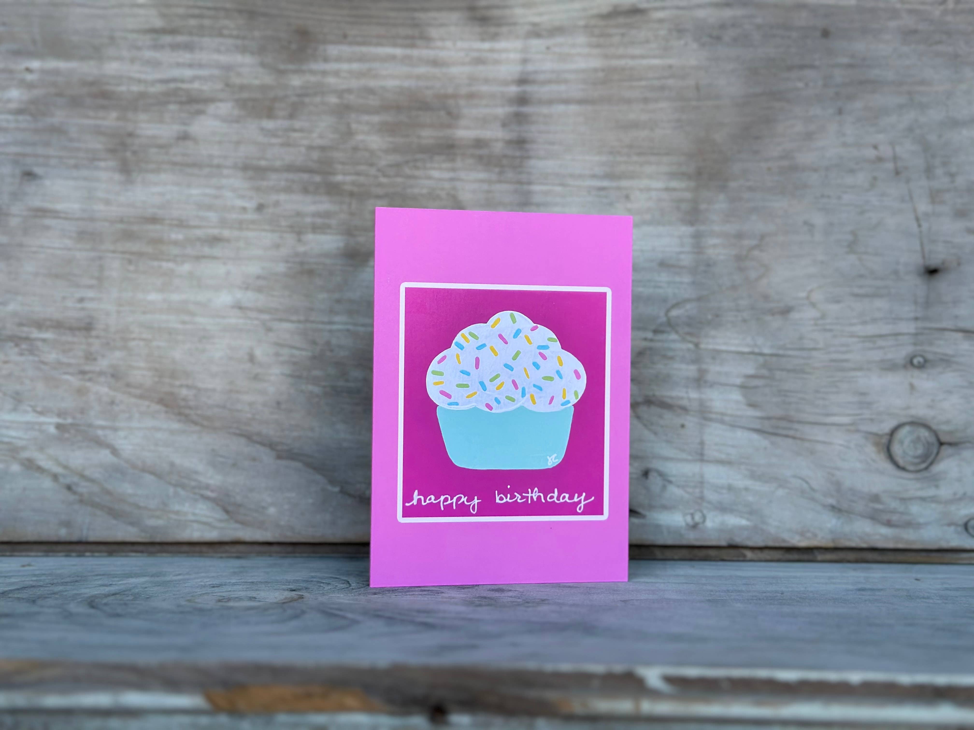 Citrus Daisy – Engroshandel Fødselsdagskort – Drys Cupcake Tillykke med fødselsdagen3