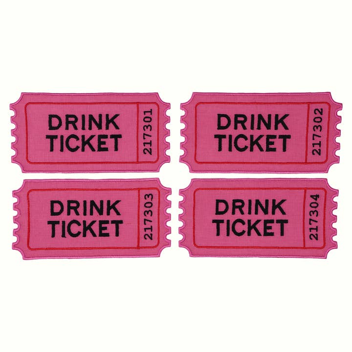 House of Gleason - Wholesale Disposable Napkin - Drink Ticket Cocktail Napkins - Set of 41