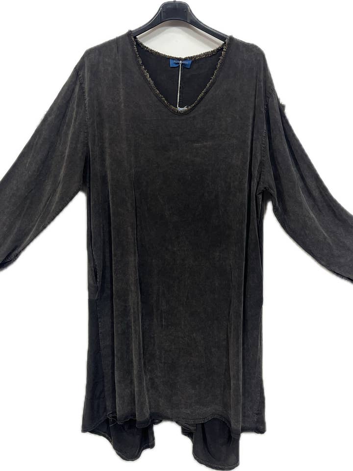Vestido com Bolsos em Tencel Lavado por atacado de Marisima by Urban Mangoz