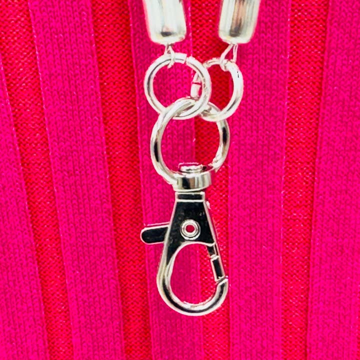 BEADS CORNER - Wholesale Lanyard - Women's - Handmade beaded Silvery southwestern woven lanyard1