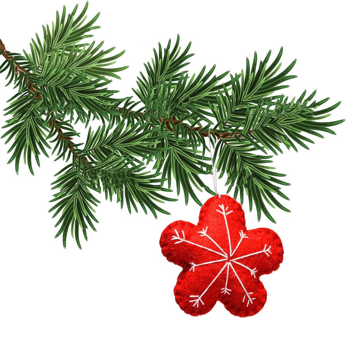 BNB Crafts Inc. - Wholesale Ornament - Red Snowflake Hanging Ornaments