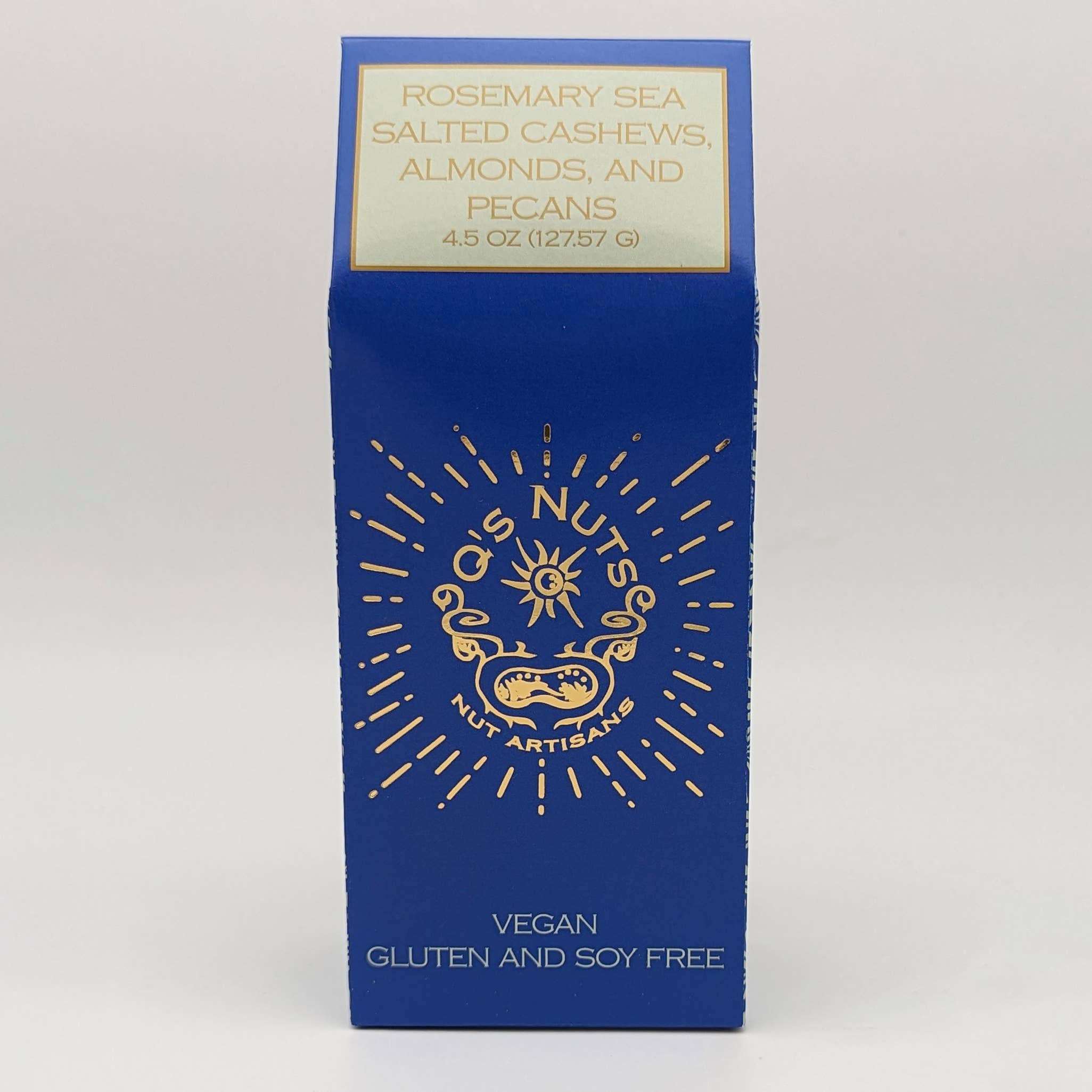 Q's Nuts, LLC – Großhandel Nüsse – Rosmarin-Meersalz, Cashewnüsse, Mandeln und Pekannüsse, Geschenkbox, 4,5 Unzen1