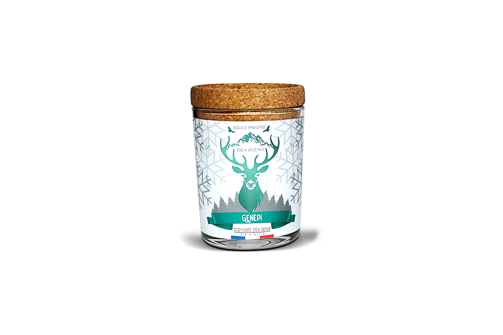 ODYSSÉE DES SENS - Wholesale Jar/Filled Candle - Génépi - Candle 180g0