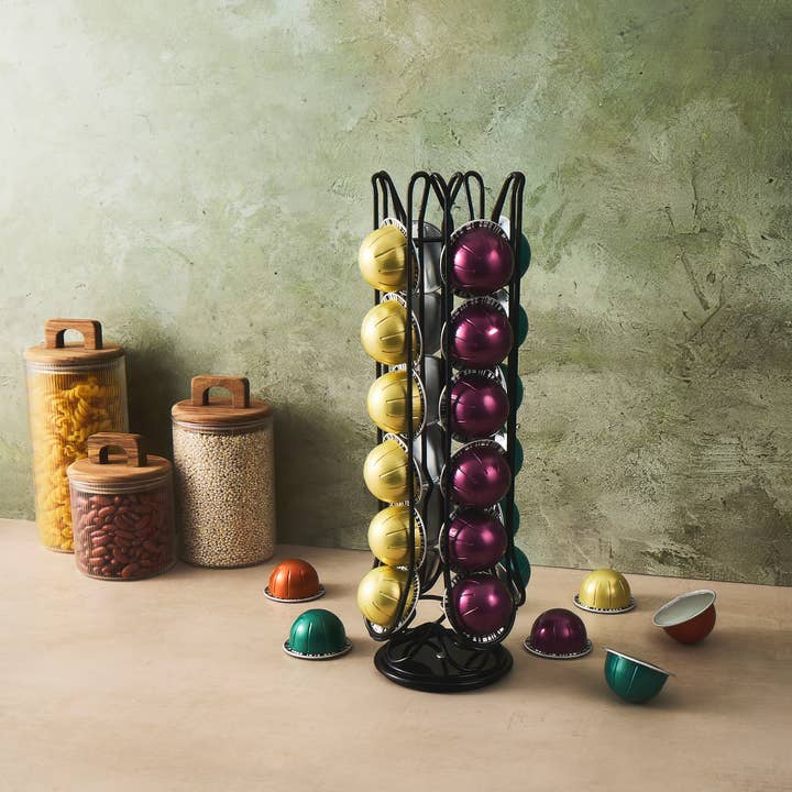 Core Home - Wholesale Kitchen Storage/Organizer - Metal Coffee Pod Org - Onyx2