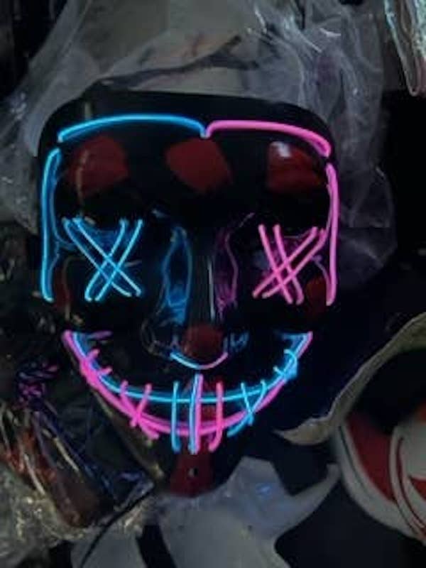SugarQuoteMeNot LLC - Wholesale Costume - Unisex - Bulk Light up Halloween/Purge Mask-Next Day Ship2