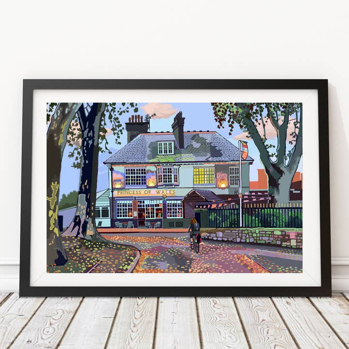 Princess of Wales, Clapton, East London Art Print for wholesale by Tomartacus