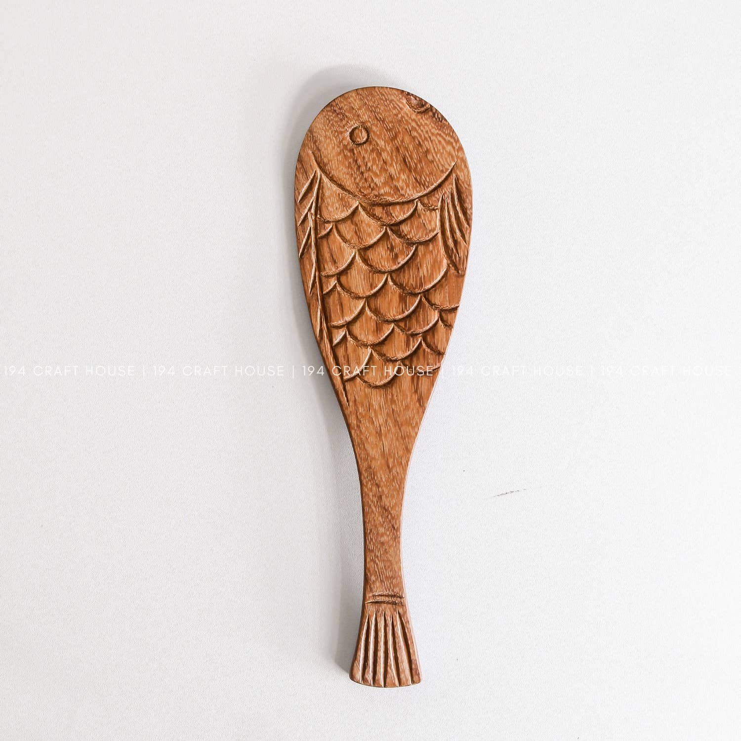 194 Craft House - Vendita all'ingrosso Cucchiai da cucina - Cucchiaio da riso in legno a forma di pesce - spatola in legno5