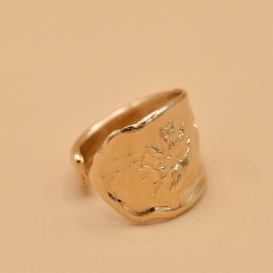 Coraline Bijoux - Wholesale Cocktail/Statement Ring - Magdalena Gold Plated Ring
