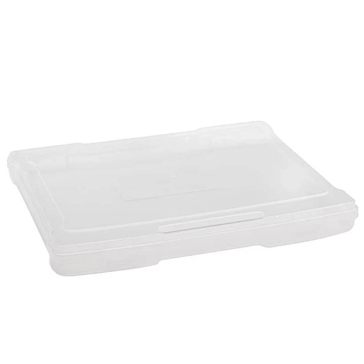 Boîte de rangement pour photos/jeux, étui fin pour album photo 13 x 12 x 1,4 pour la vente par The Organizing Warehouse