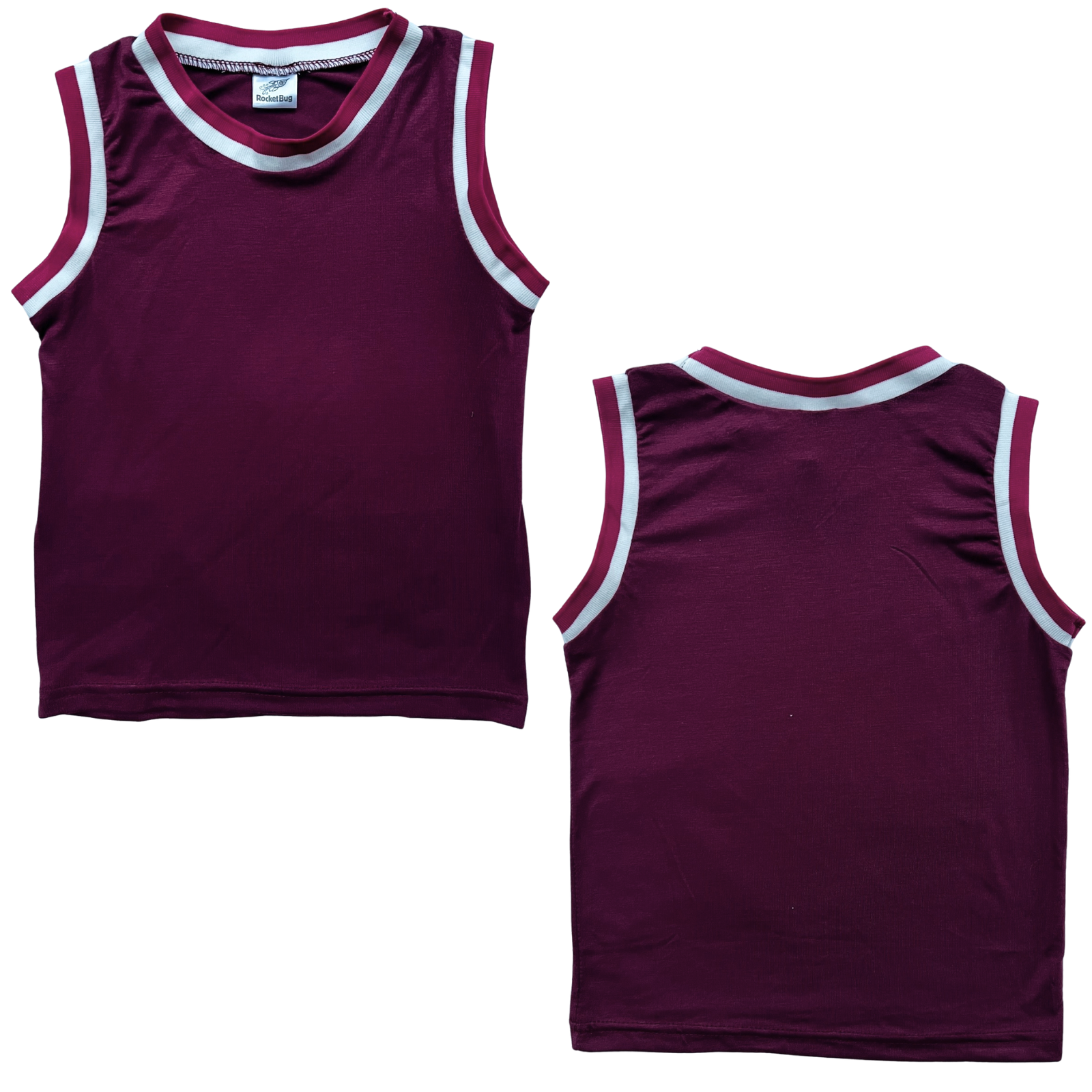 Rocket Bug - Wholesale Bodysuit (Non-Footed) - Baby - Blank Sleeveless Basketball Jersey for Baby & Toddlers13