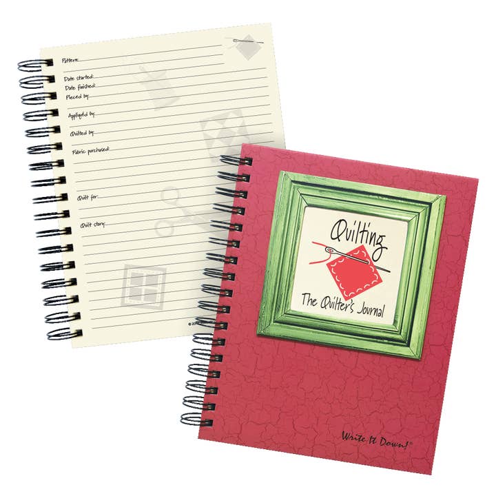 Quilting, Le Journal du Quilter (ROUGE) pour la vente par Journals Unlimited