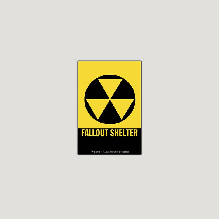 Atlas Screen Printing - Wholesale Magnet - Fallout Shelter 2" X 3" Magnet
