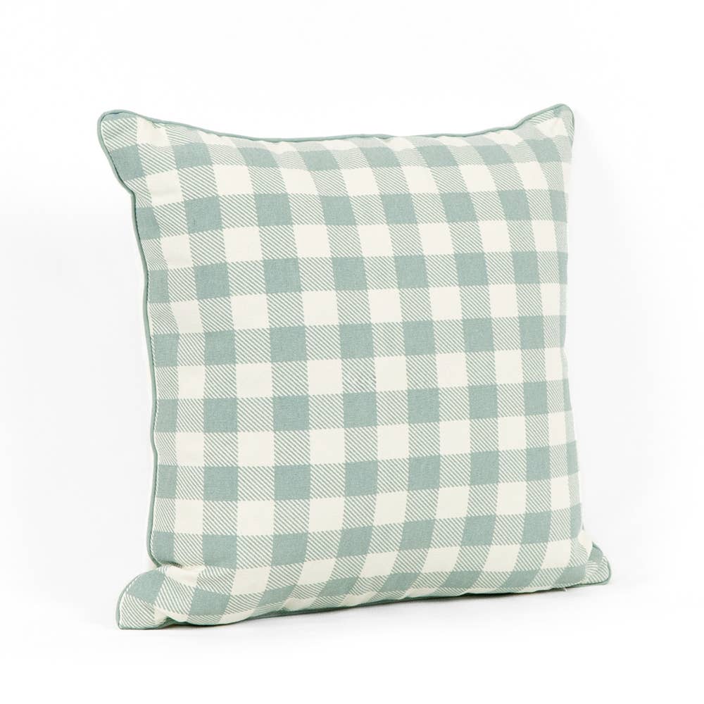 Devanie At Home (Formerly Adams & Co.) - Wholesale Throw/Decorative Pillow - 30282 - 17x17 rvs pillow (RABBIT/CHKRD) Easter & Spring5