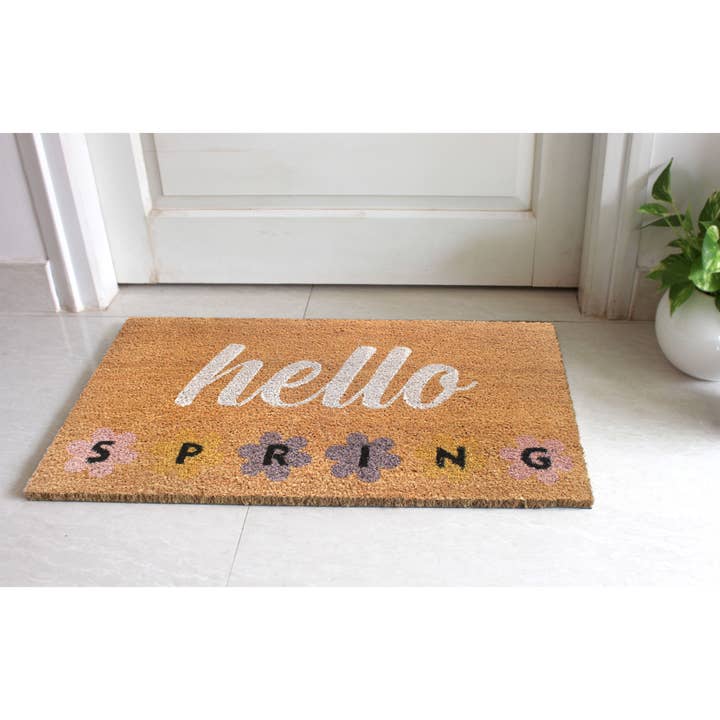 Hello Spring Doormat Fall for wholesale by RugSmith