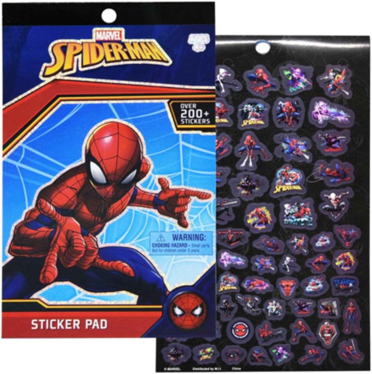 Innovarix - Vente Autocollant - Enfant et bébé - Bloc de Stickers Marvel Spiderman 4 - Plus de 200 Autocollants1
