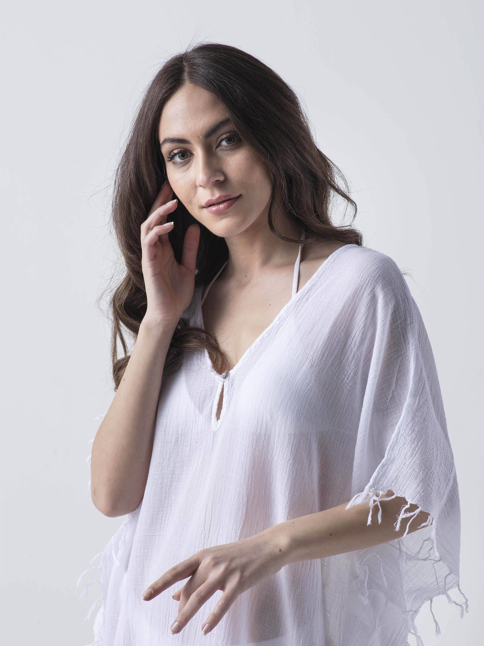 AYLIN COLERI-LUXURY RESORT/LOUNGE WEAR COLLECTION - Wholesale Swim Cover Up - Women's - Foxy-Beach/Resort Caftan14