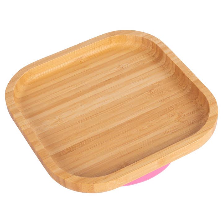 Rinkit Pty Ltd - Wholesale Dinner plate – Kids & Baby - Tiny Dining Children's Bamboo Suction Square Plate3
