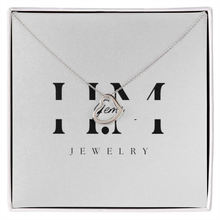 Collar con forma de corazón para venta al por mayor de HM Gems Jewelry