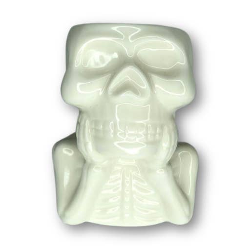 Elkhorn Succulents - Wholesale Plant Pot - Skeleton Bust - Head Resting in Hands Flower Pot Planter0