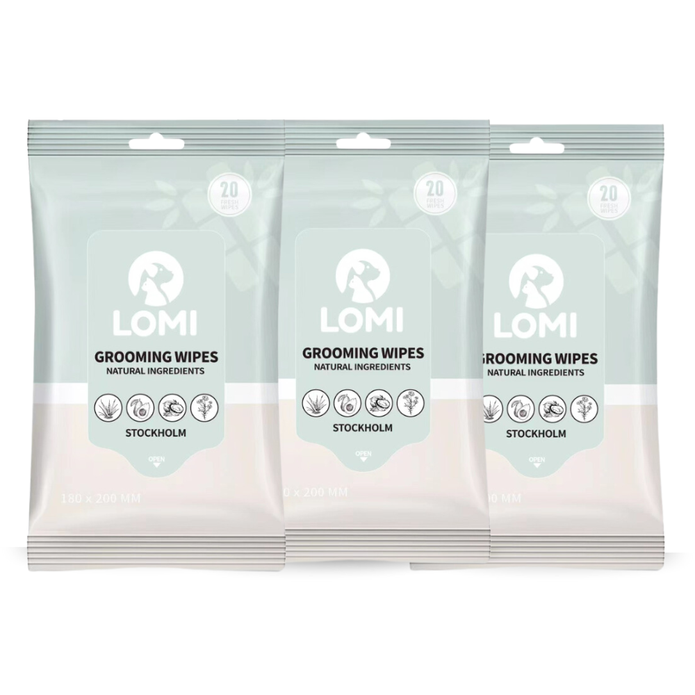 LOMI Pet Care – Engroshandel Pelsplejeprodukter til kœledyr – Hund – Bambus plejeservietter – rejstørrelse8