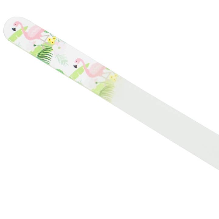 Glass file - double sided, etched in tempered glass Flamingo and other Purchase Wholesale filet pêche. Free Returns & Net 60 Terms on Faire trending on Faire.