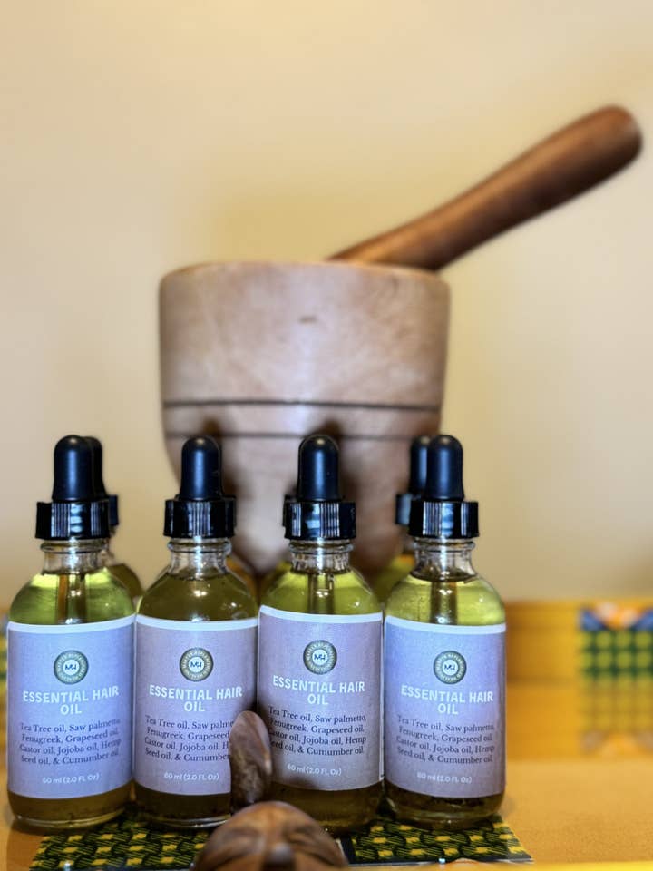 Natural Essential Hair Oil for wholesale by Master Replenished Healing