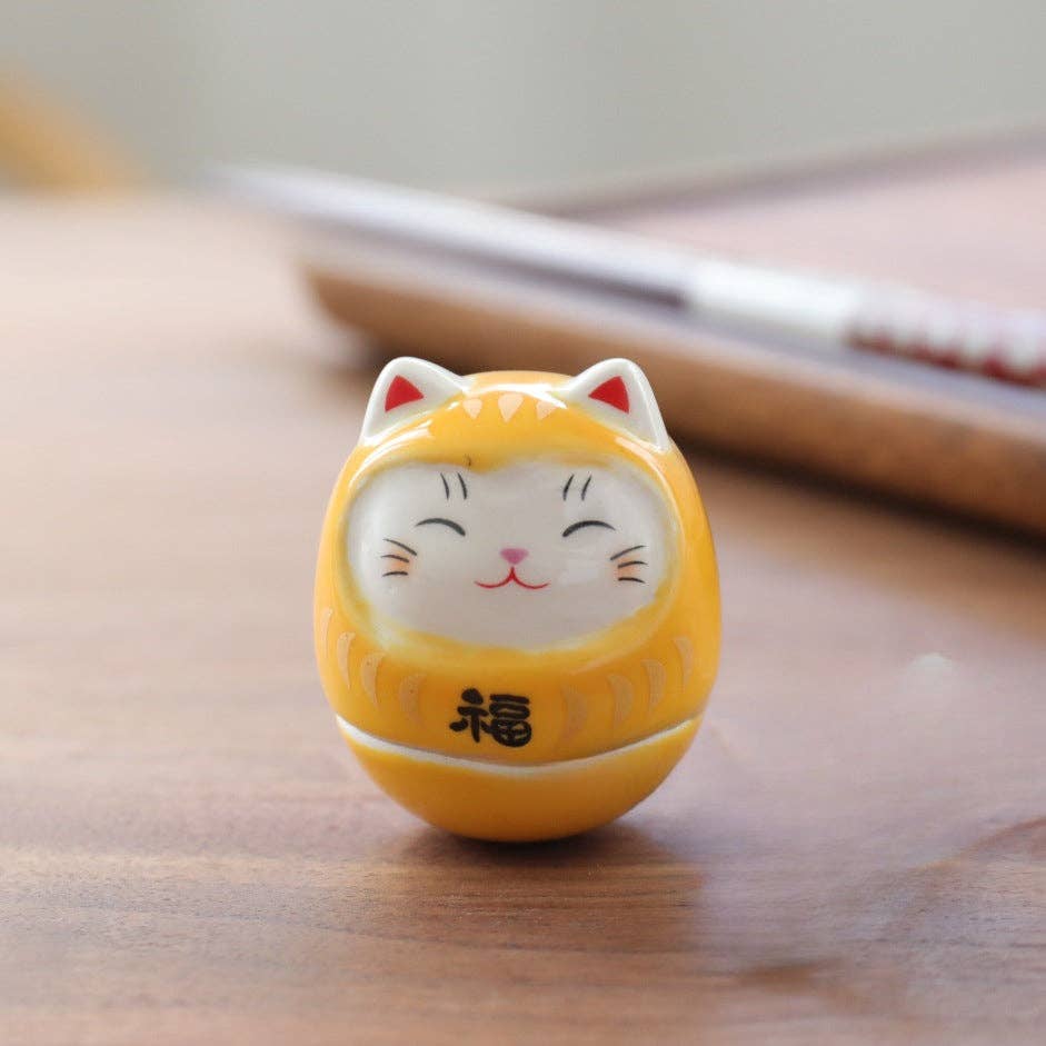 Gohobi （We cover U.S. import duties） - Wholesale Decorative Figurine - Gohobi Handmade Ceramic Lucky Cat Ornament Tumbler4