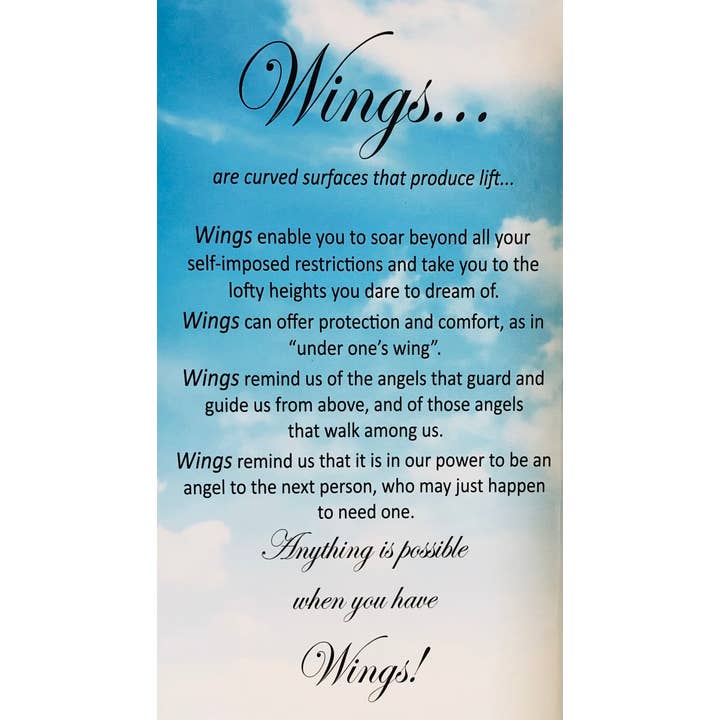 Carol Young Silver - Wholesale Pendant/Charm Necklace - Angel Wings Necklace Silver Tone in BOX