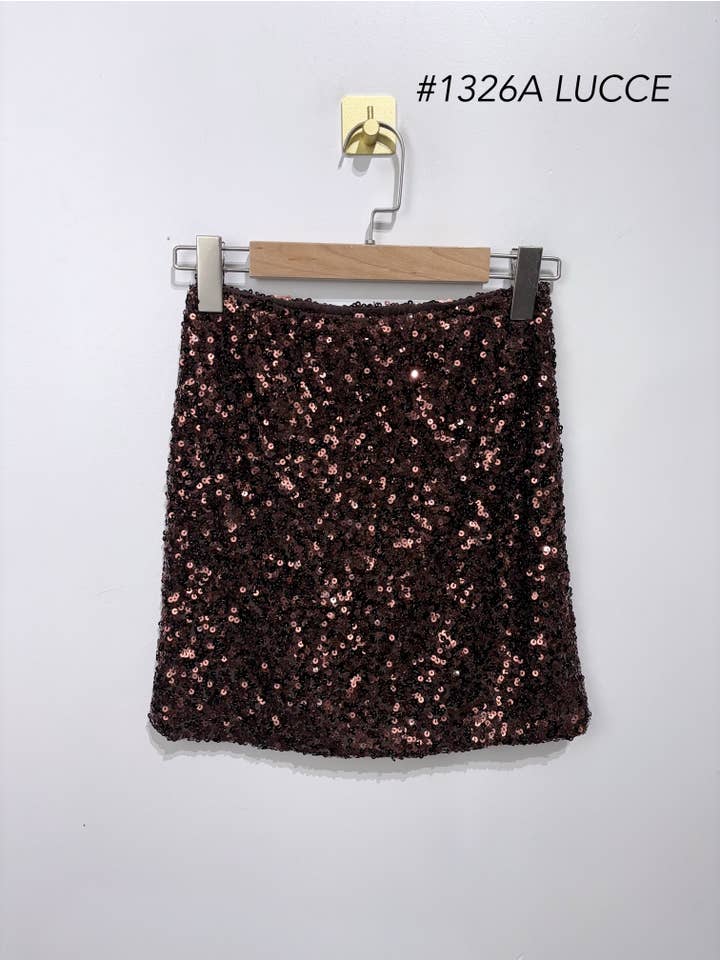 LUCCE - Wholesale Skirt - Women's - Sequin skirt - 1326A8