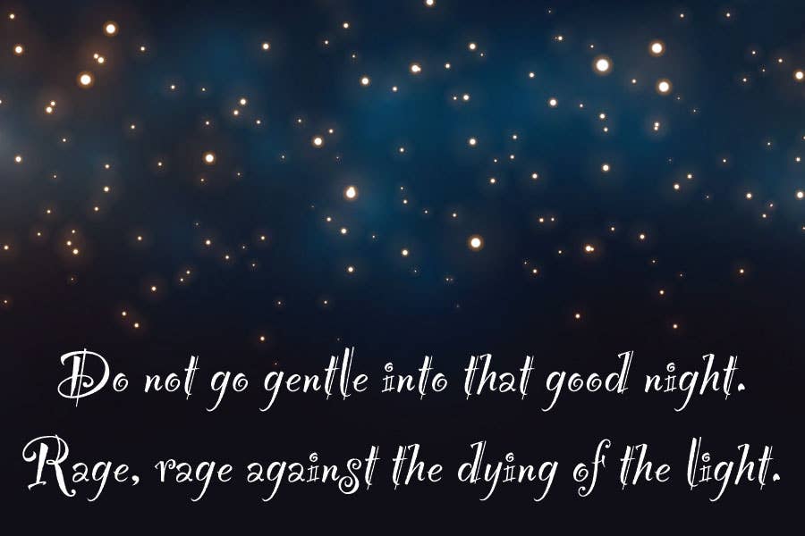 Wicked Good - Wholesale Magnet - "Do not go gentle into that good night. Rage, rage against t0