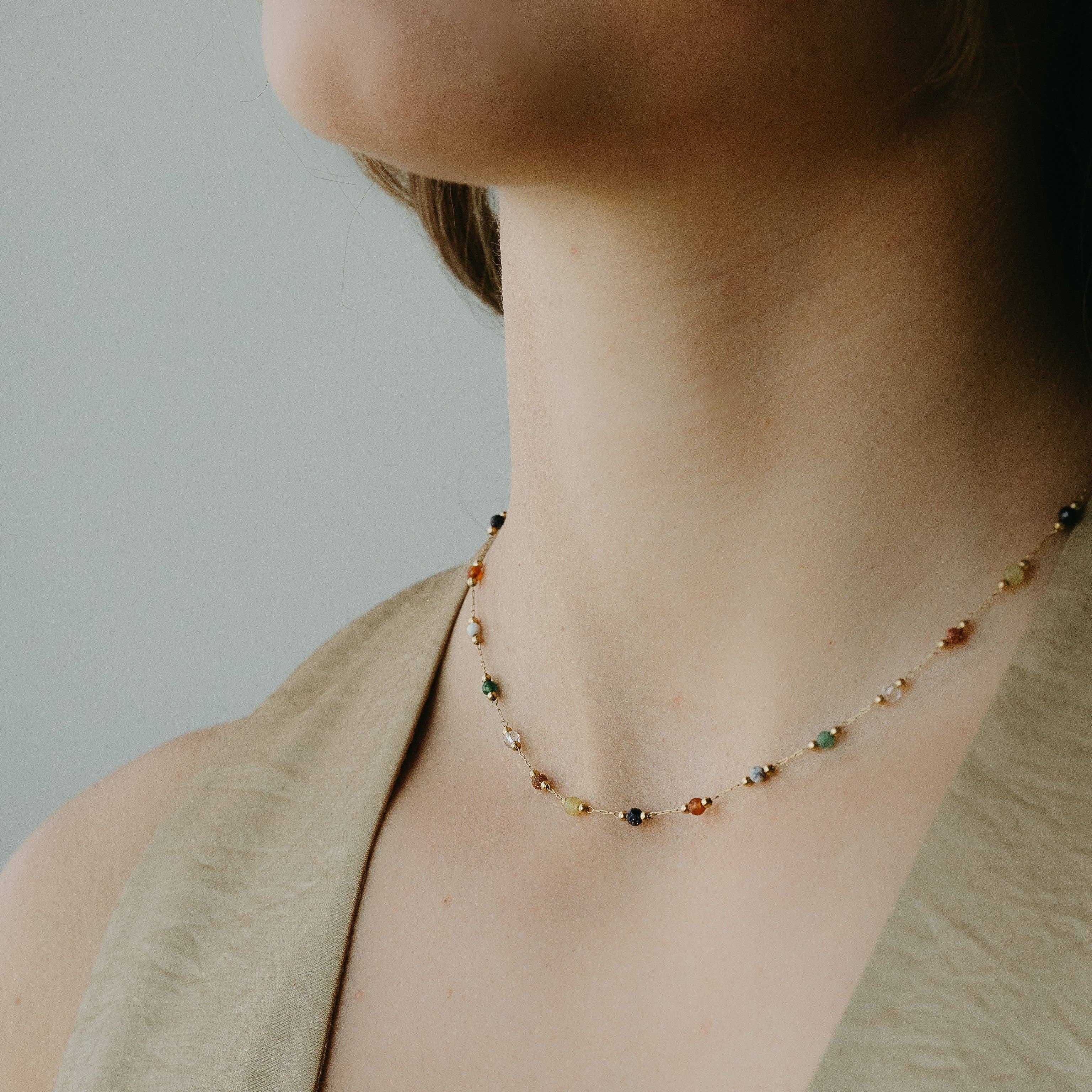 PETITE GOLD - Wholesale Link & Chain Necklace - Esme Necklace1