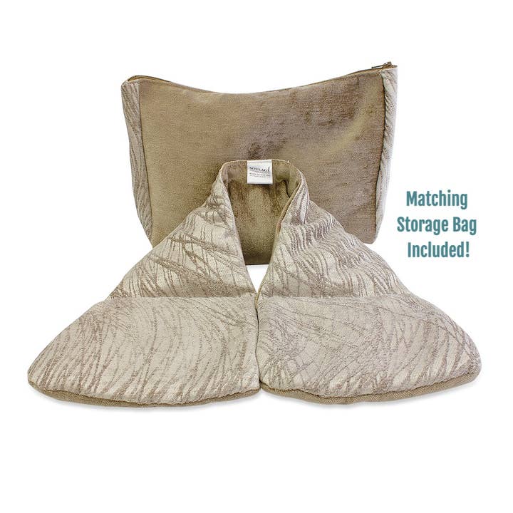 Wispy Taupe Neck Wrap for wholesale by Soulage' Therapy Solutions