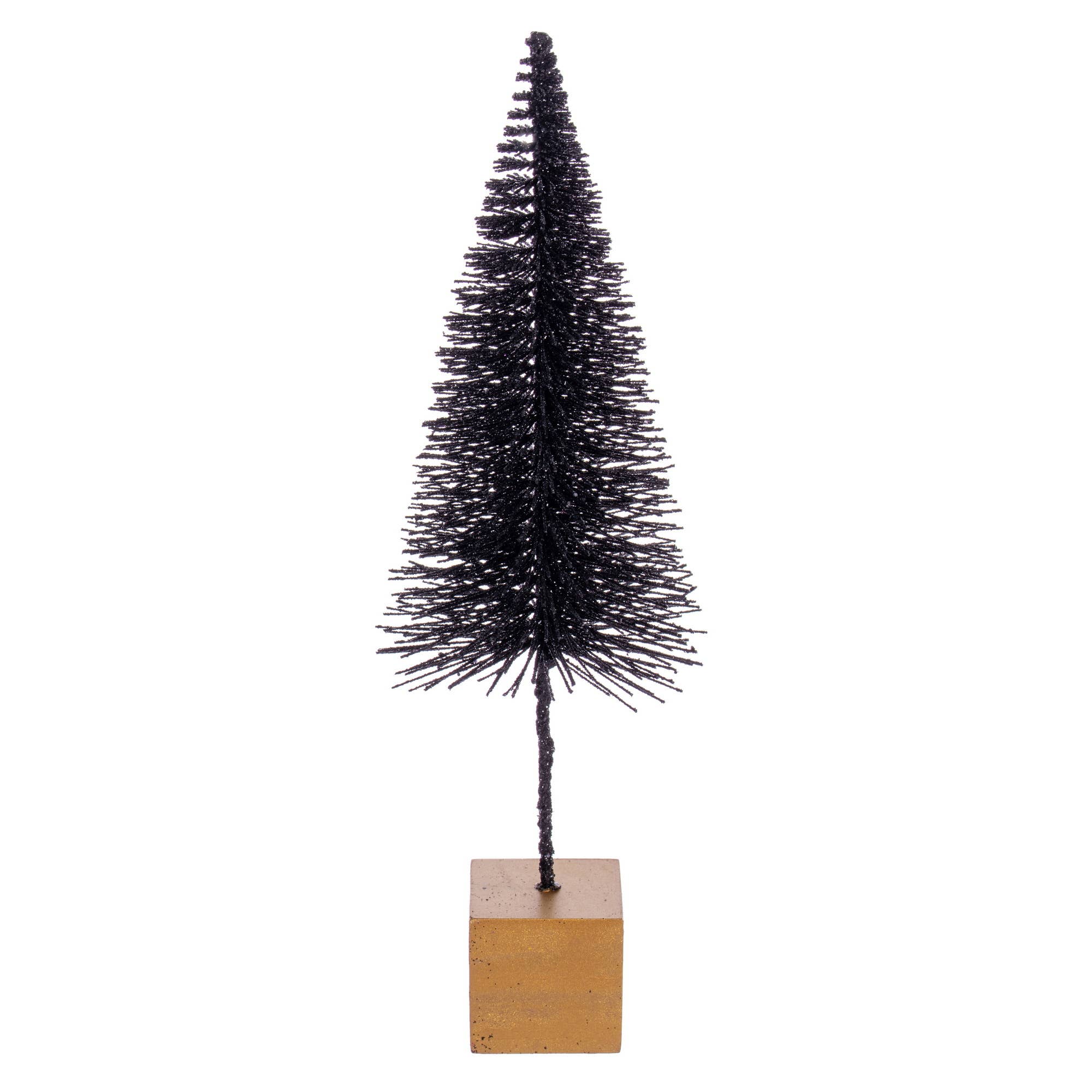 Vickerman 8"-10"-12" Black Bottle Brush Tree Set/3 for wholesale on Faire3