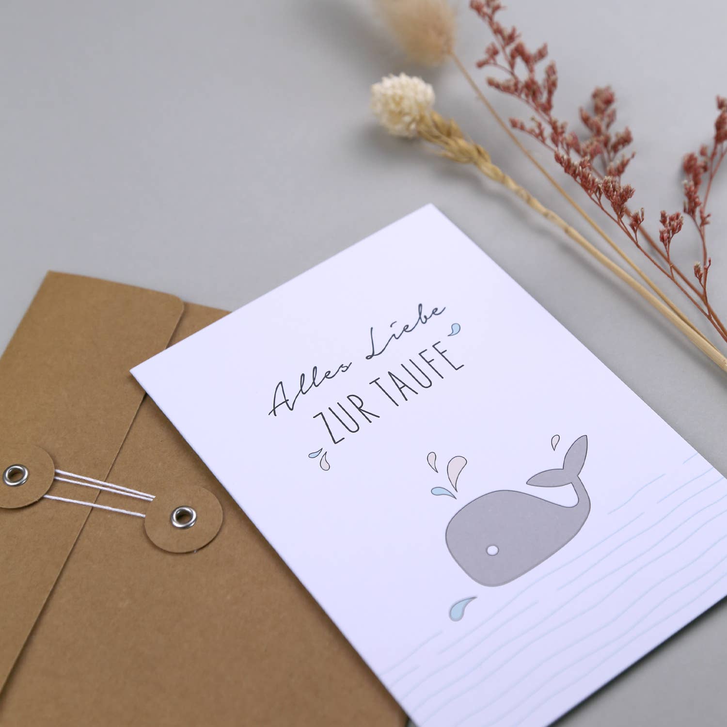 Kunst an Papier – wholesale Babykort – Dopkort med val - Ella3