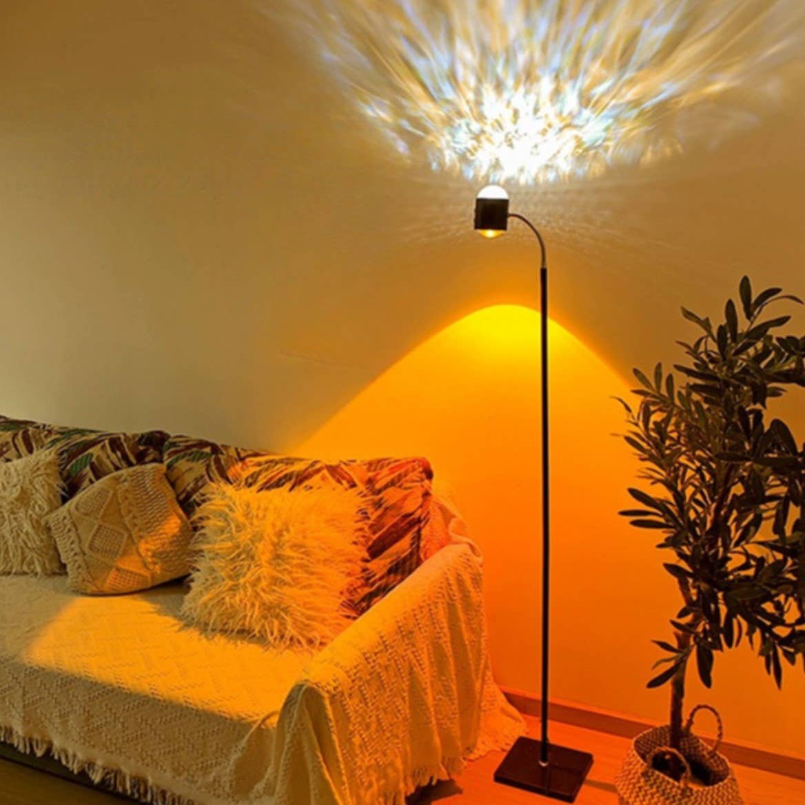 EP Design Lab - Vente Lampes sur pied - Lampe de projection au sol Aurora Sunset0