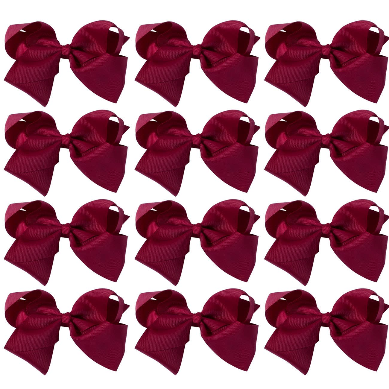 Hana - Wholesale Hair Bow - Kids - 8 Inch Hair Bow With Alligator Clip (12pc)23