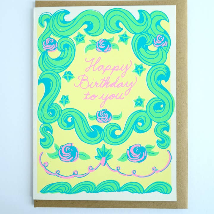 Sparkwell Press - Wholesale Birthday Card - Birthday Cake Card