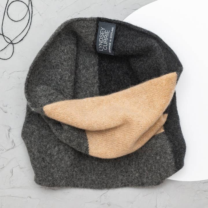 Unisex Lambswool Infinity Snood Scarf Handmade for wholesale by Lyndsey Currie - Knitted Accessories